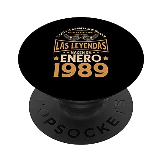 Cumpleaños Hombre Regalos Las Leyendas Enero 1989 PopSockets PopGrip Intercambiable