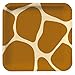 Creative Converting Animal Print Giraffe Square Dessert Plates, 8 Count