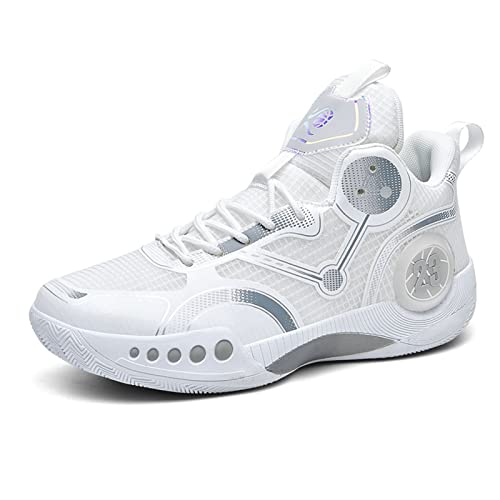 Ucilxi Fashion Non-Slip Breathable Wearable Sports Basketball Shoes White