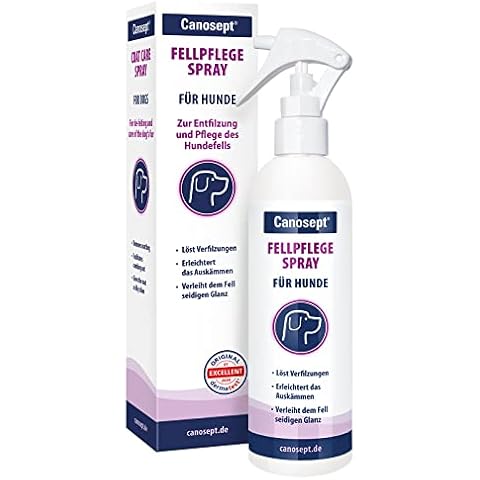 Canosept Fellpflegespray für Hunde 250ml Fellpflege Hund Entfilzungsspray Hunde Milben Hund Milbenspray Hunde für leicht kämmbares, entfilztes & glänzendes Hundefell Fellspray für Hunde Cover