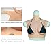 Roanyer Realistic Breast Forms for Crossdressing Large G Cup Silicone Filled Breast Plate for Crossdresser(Silicone gel,Natural)