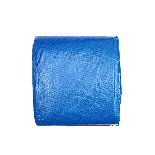 Powstro Cubierta de aislamiento térmico para piscina, a prueba de polvo, azul, redonda, para bloquear el calor y la temperatura constante Piscina plegable portátil baño termal Cover