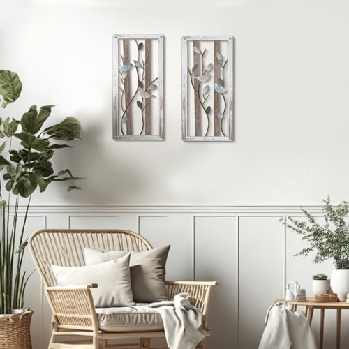 Lineshading-2-Pieces-Metal-Bird-Wall-Decor-Metal-Birds-on-Branches-Wall-Art-Decor-Sculptures-Farmhouse-Wall-Decor-for-Outdoor-Kitchen-Bathroom-Bedroom-Living-Room-Garden-Office-169-x-82 Lineshading 2 Pieces Metal Bird Wall Decor Metal Birds on Branches Wall Art Decor Sculptures Farmhouse Wall Decor for Outdoor Kitchen Bathroom Bedroom Living Room Garden Office 169 x 82