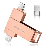 [Senza App] MFi Chiavetta USB 256GB per iPhone, Chiavetta USB C,Lightning