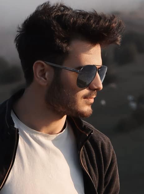 LUENX Aviator Sunglasses for Men Women Polarized - UV400 Protection, Stylish Shades, Driving, Outdoor Activities - Image 8