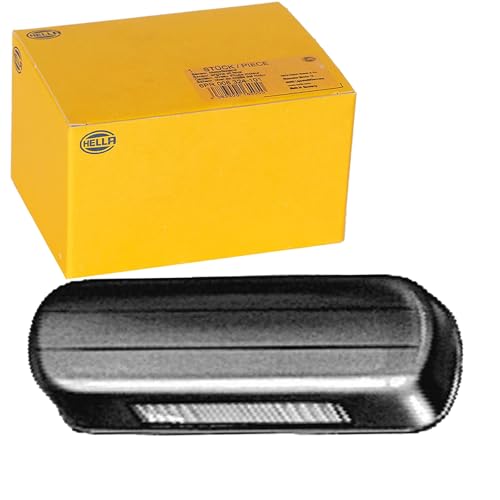 HELLA Luce targa - Alogeno - 12V / 24V - avvitato/Montaggio, esterno - ECE - Colore diffusore luce: cristallino - Spina: Spina piatta - Dx/Sx/Esterno/posteriore - Quantità: 10 - 2KA 001 389-101