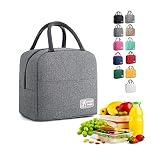 ZVOSOO Insulated Lunch Bags for Women and Men, Reusable Lunch Boxes, Waterproof Tote Bag for Work, O