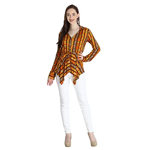 Image of GRECIILOOKS Women's Regular Fit Tops | Tops for Women | Tops for Jeans for Women | Rayon Tops for Women | One Piece Tops for Women | Western Tops for Women Stylish