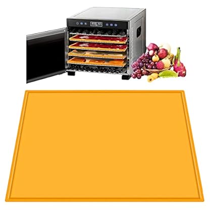 NICERAM 2 Pcs Tabletts aus Fruchtleder | Dörrgerät Fruchtlederschalen,Wiederverwendbare Dörrmatten Quadratische Dörrmatten für Obst, Fleisch, Gemüse und Kräuter
