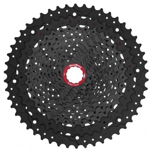 SunRace CSMX9X Cassette MTB, Adultos Unisex, Negro, Desarrollo 10-42 Dientes