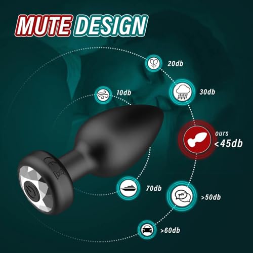 Plug anal vibrateur télécommandé pour hommes avec masseur de prostate portable - 7
