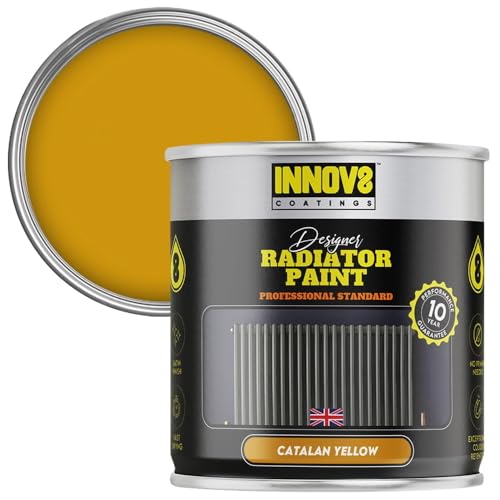 INNOV8 COATINGS RADIATOR PAINT - 750 ml - Satin - Fast Dry (Catalan Yellow)