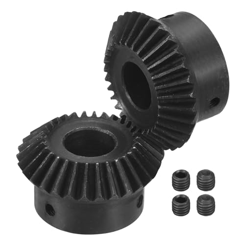 Juego de engranajes cónicos de acero de 16mm QUARKZMAN módulo 1.5