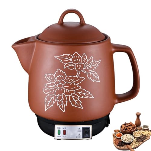 Olla de medicina china eléctrica inteligente de 4-6 litros, tetera automática para té de hierbas con control de temperatura, sartén a prueba de ebullición en seco y apagado automático, para té hie 5L