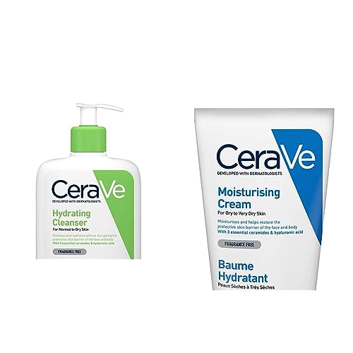 CeraVe Hydrating Cleanser for Normal to Dry Skin 473ml with Hyalu...