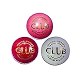 Club Cricket Leather Ball Pack of 3 (red, White and Pink) Waterproof Ball (2 pcs Ball) for All Match Format