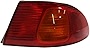 Evan-Fischer Aftermarket Tail Light Assembly Compatible with 1998-2002 Toyota Corolla Outer Passenger Side