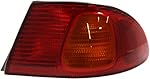 Evan-Fischer Aftermarket Tail Light Assembly Compatible with 1998-2002 Toyota Corolla Outer Passenger Side