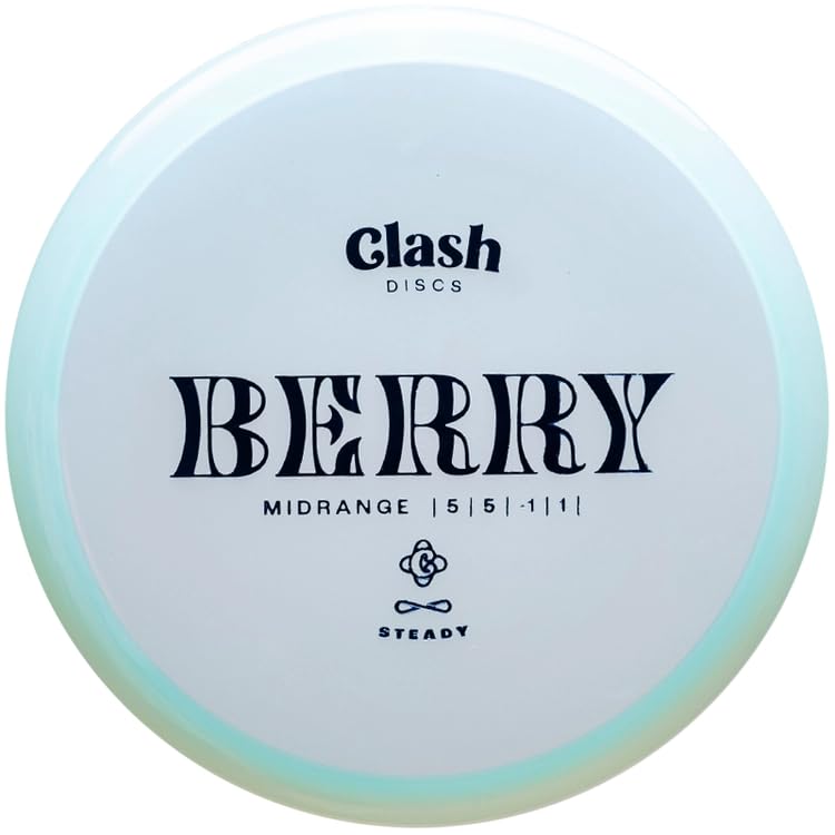 Berry by Clash Discs | Premium Steady Plastic | Disc Golf Straight Midrange (Colors Vary)