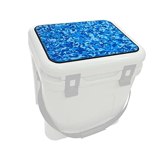 Hjdeck Cooler Pad for YETI Roadie 24 Cooler Seat Cushion Soft Self-Ahesive Cooler Pad Accessory - Camo Ocean