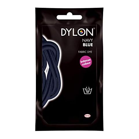 Navy Blue - Dylon Hand DYE Fabric Cotton Material Linen Colour Cloth Fashion Unique Style Cover