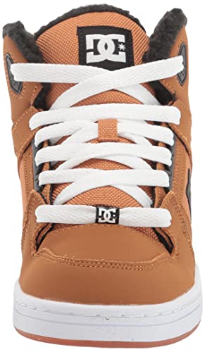DC Boy's Pure HIGH-TOP WNT Youth Skate Shoe, Brown/Wheat, 13 Big Kid2