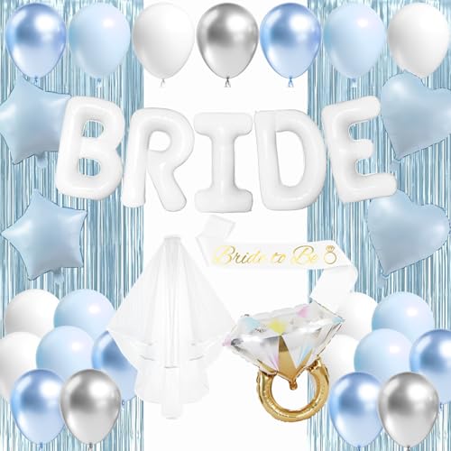 Ballons de douche Bride to Be et déco EVJF cœur