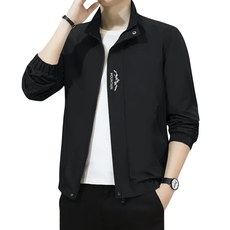 Men's Bomber Jacket | Lightweight Casual Zip-Up Jacket | Stylish ...