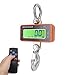 Digital Crane Scale, 1500kg 3000lb Duty Industrial Hanging Scale, with Remote Control LED Display, Remote Control Range 20m, for Measuring Weight(Orange)