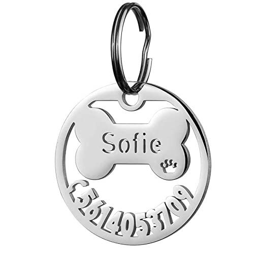 Petsaviour Engraved ID Customized for Dog, Cat Tag Holo Bone (30 MM) (B09MJDPHVH) Amazon Price History, Amazon Price Tracker