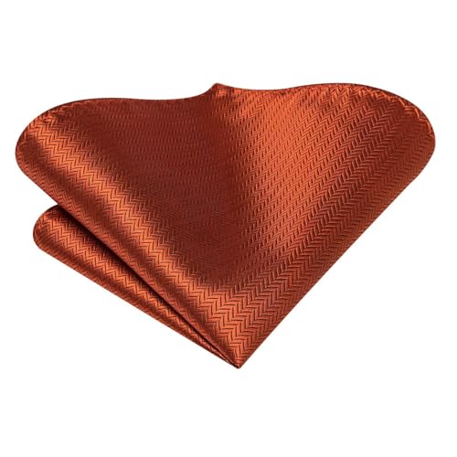 Image of Hi-Tie 70 inches Ties for Men Silk Extra Long Necktie and Pocket Square Cufflinks Set Men Big and Tall Tie Business