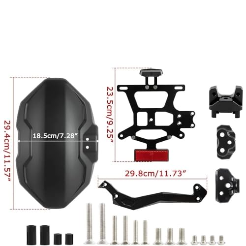Garde-boue arrière anti-projection pour support plaque CB250R