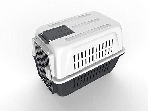 TRANSPORTIN DZL plstico de viaja IATA para Gato y Perros Maleta con Ruedas Mascotas Portable cmodo y Seguro (PEQUEO66X47X53CM, Azul)