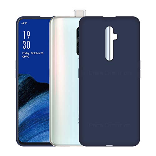 Image of Case Creation Luxurious OG Series for Reno2 Z Case Cover,Anti-Dirty Slim Case Frosted Matte Cute Candy TPU Raised Bezel (Splash of Color) Back Cover for Oppo Reno 2Z -Navy Electric Blue