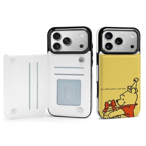 手帳型 くまのプーさん (3) 対応 iPhone 17 Pro Max ケース カード収納 スマホケース 財布型 携帯ケース 軽量 全面保護 スタンド機能 誕生日 プレゼント