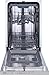 Gorenje GV 520 E10 Vollintegrierbarer Geschirrspüler / Einbau /45cm /11 Maßgedecke /3 Körbe /5 Programme /höhenverstellbarer Oberkorb /vollständiger Überlaufschutz / Eco Programm / Schwarz