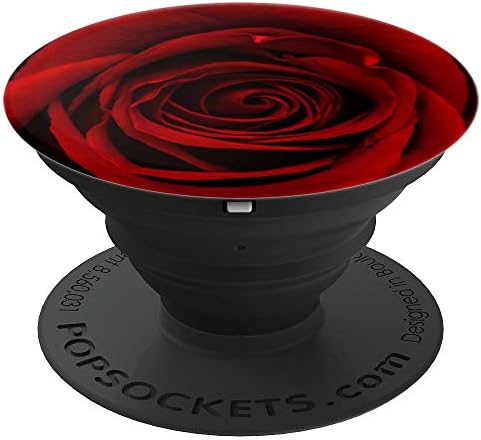 Red Rose Floral Flower PopSockets Adhesive PopGrip