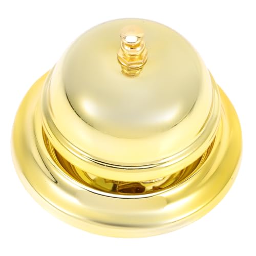 NULYLU Campanello da Tavolo in Lega Resistente e Sicuro per Ristoranti Giochi e Chiamate di Servizio Design Semplice ed Elegante Stile e Colore Casuale per Anziani e Colore Casuale