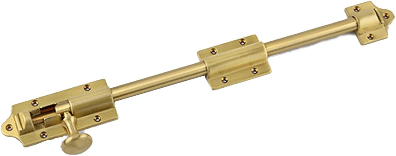 Heavy Duty Door Security Slide Latch Lock Durable Barrel Bolt with Antique Finish for Privacy(Short 38.5cm)