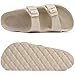 Goosecret Women's Platform Sandals with Arch Support Chunky Lightweight Foam Slip on Slides Comfortable Summer Beach Sandals with Adjustable Buckle Nude, 39(size 8-8.5)