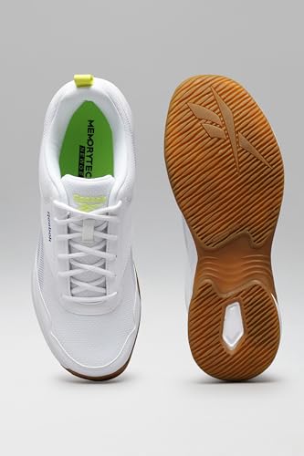 Image of Reebok Men's Badminton Shoes Cushioned Non-Marking Indoor Sports Shoes for Men | Lightweight Flexible Court Shoe | Badminton, Tennis & Indoor Sports | Courtflex M