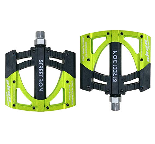 BIKERISK Bike Pedals MTB Mountain Flat Road BMX Bicycle Metal Cycling 9/16" Thread