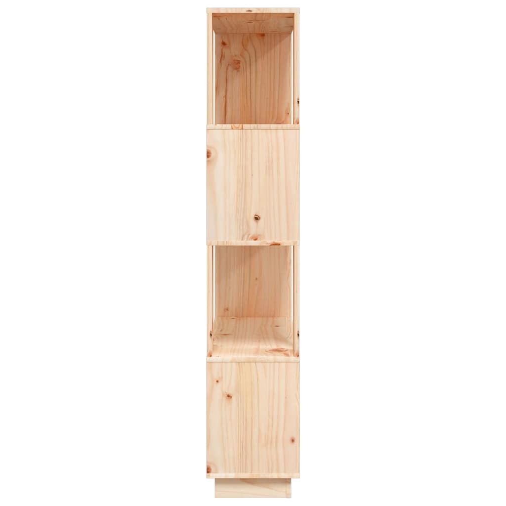 vidaXL Bücherregal Raumteiler Standregal Aktenregal Wandregal Regal Raumtrenner Aufbewahrung Büroregal 80x25x132cm Massivholz Kiefer