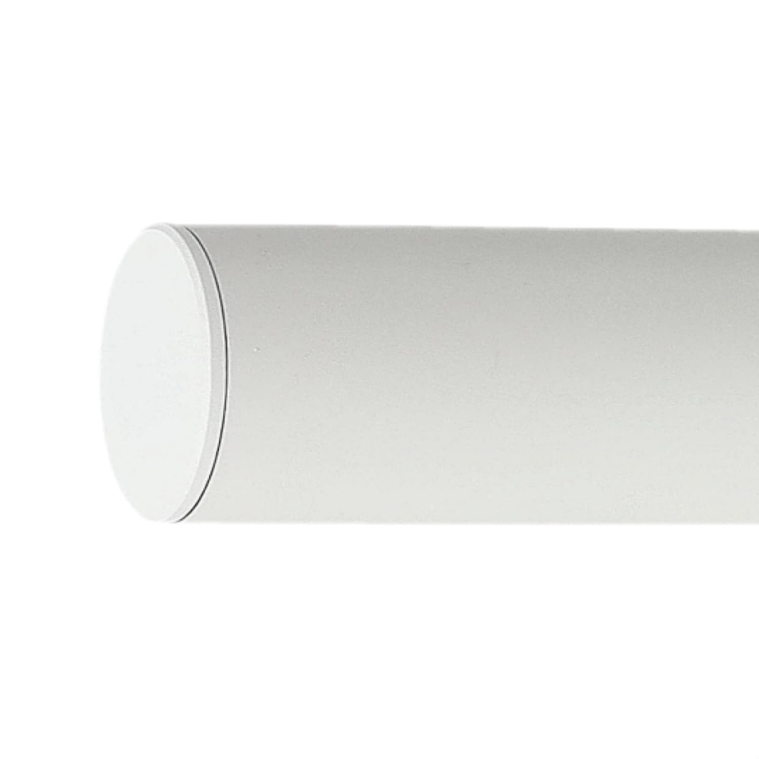 TIBU Handlauf Aluminium Weiß Geländer 30-600cm Wandhandlauf Treppe gewinkelte Edelstahlhalter, Länge 240 cm mit 3 Halter und gerade Kappe