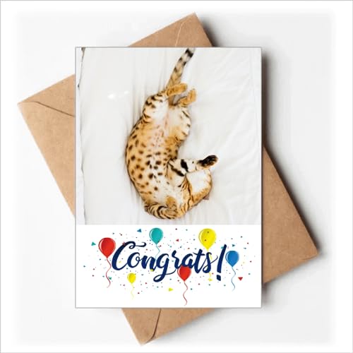 Cartes de mariage avec photo de chat Ocelot personnalisées