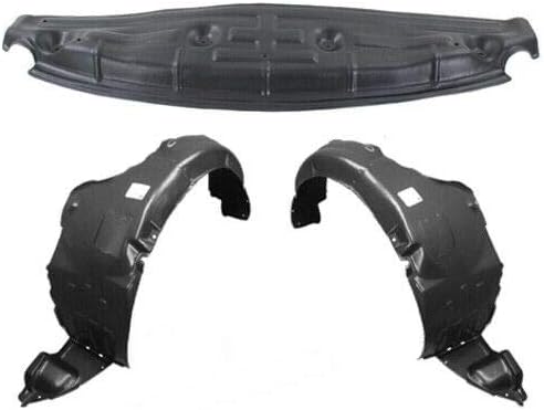 Parts N Go Fender Liner and Engine Undercover Splash Guard Set for 2011-2013 Hyundai Sonata