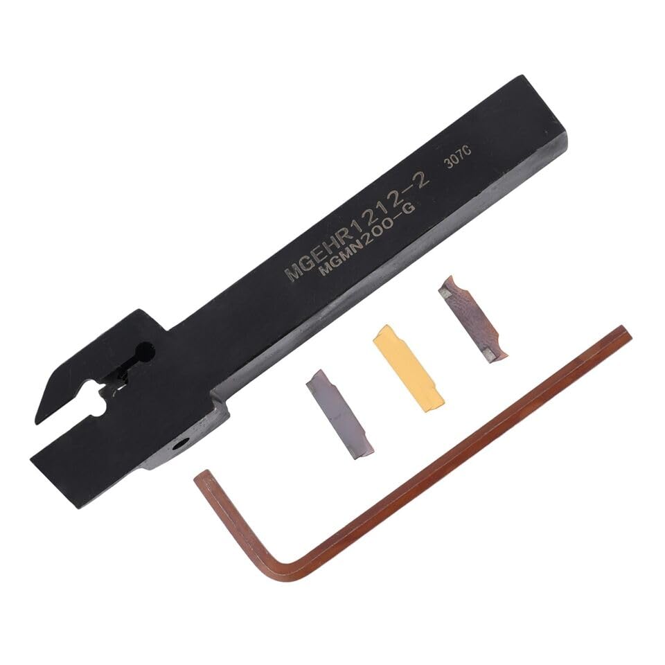 DREAWOO Grooving and Parting Off Lathe Tool Cutter Holder 1.5mm 2mm 3mm 4mm Fit for MGMN MRM