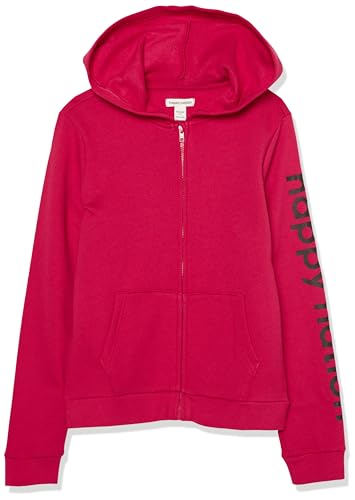 Happy Nation Girls Fleece Full Zip Hoodie Sweatshirt