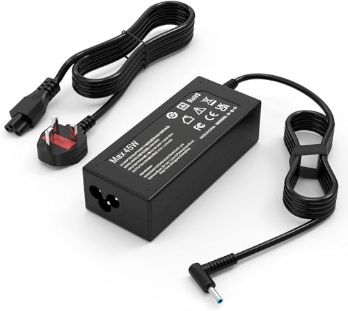 MAXPOR 45W Laptop Charger Compatible with HP 14s 15s Stream 11 13 14 X2 Pavilion 11 13 14 15 Elitebook Folio Spectre X360 Chromebook 11 14 Touchsmart Ultrabook 19.5V 2.31A 4.5mm*3.0mm AC Adapter