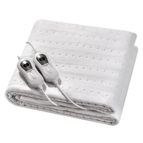 Brico Eléctrico Calientacamas Elect.Bienestar Duo Blanco 60/120w 160x140cm 3niv.2 Control Indep.autoapagado Lavable